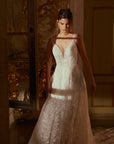A-Linie Spitzen-Brautkleid von Demetrios