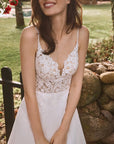 A-Linie Brautkleid aus Chiffon von Alberto Palatchi