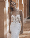 Spitzen-Meerjungfrau Brautkleid mit herzförmige Ausschnitt, von Enzoani