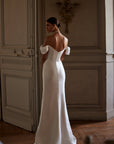 Fit and Flair Brautkleid mit ein Schlitz von Luce Sposa