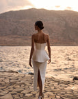 One-Shoulder-Brautkorsett-Top aus Mikado von Milla Nova