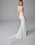Meerjungfrau Brautkleid mit Schlitz und Oberteil aus Spitze, von Pronovias