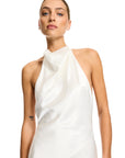 Brautkleid mit Hoher Kragen und offener Rücken, von Kyha
