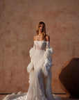 Fit and Flair Brautkleid mit Ärmel von Milla Nova
