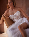 A-Linie Brautkleid mit Schlitz von Milla Nova