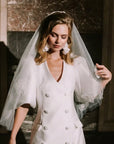 Blazer-Brautkleid mit Puffärmel von Marylise