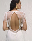 A-Linie Brautkleid mit V-Ausschnitt von Rembo Styling