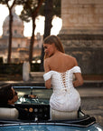 Fit and Flair Brautkleid mit Beinschlitz von Milla Nova