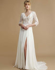 Brautkleid mit Schlitz von Rembo Styling