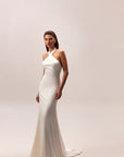 Fit und Flair Brautkleid mit Neckholder, von Milla Nova
