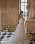 A-Linie Brautkleid aus Tüll und Spitze