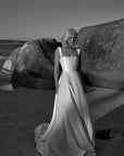 A-Linie Brautkleid aus Satin von Kyha