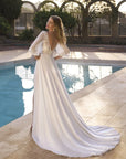 A-linie Brautkleid mit schlitz von White one