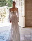 Halbtransparent-Meerjungfrau Brautkleid von Milla Nova