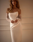Brautkleid mit geradem Ausschnitt von Milla Nova 
