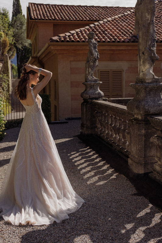 A-Linie Brautkleid aus Tüll, von Justin Alexander 