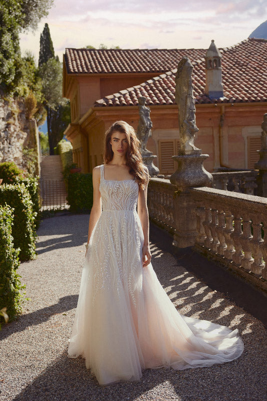 A-Linie Brautkleid aus Tüll, von Justin Alexander 
