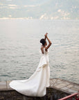 Brautkleid mit eine große Schleife hinten von Libelle 