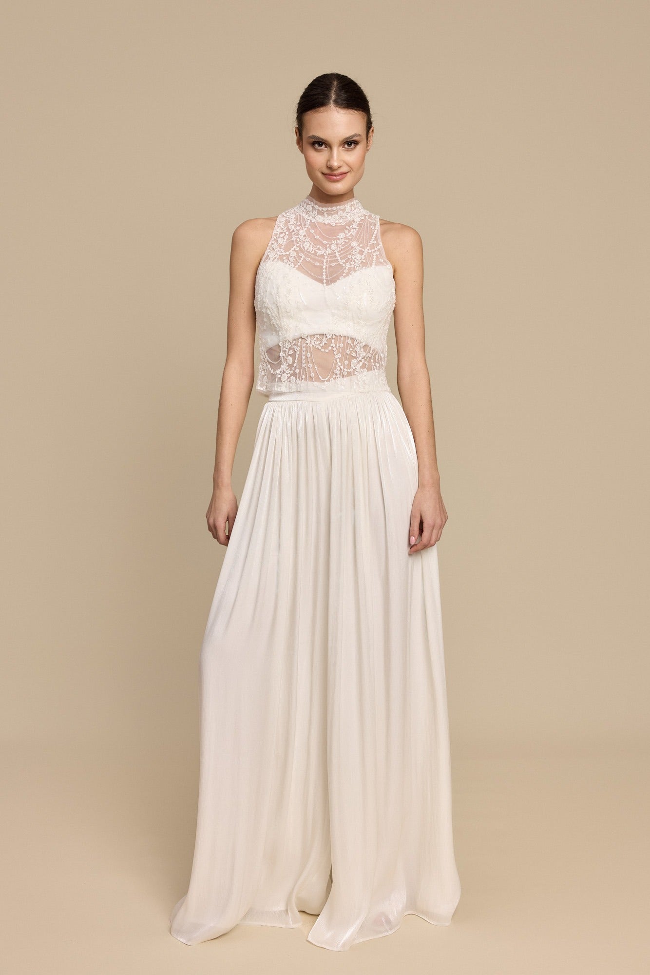 Fließende und glänzende Brauthose von Mia Lavi 