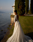 Brautkleid mit offnen Rücken von Libelle