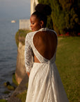 Brautkleid mit offnen Rücken von Libelle