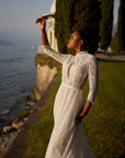 Brautkleid mit offnen Rücken von Libelle