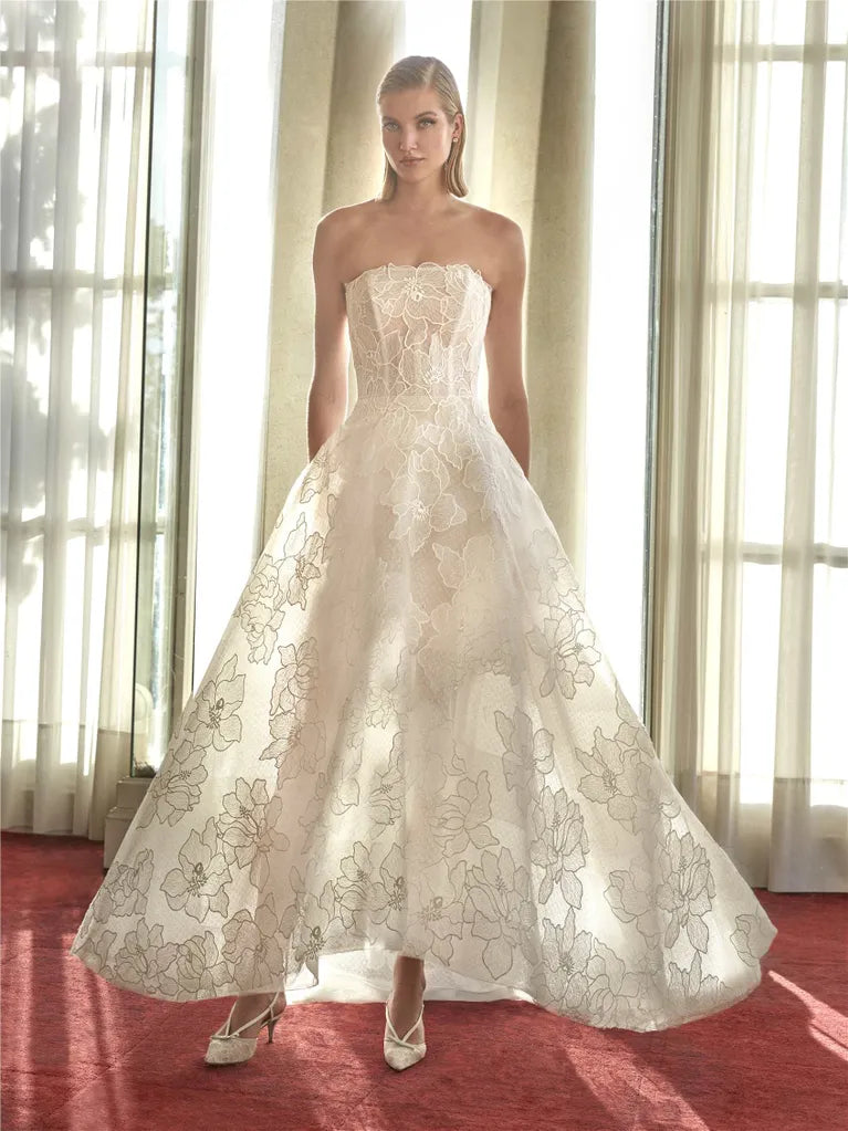 A-Linie Midi-Brautkleid von Pronovias