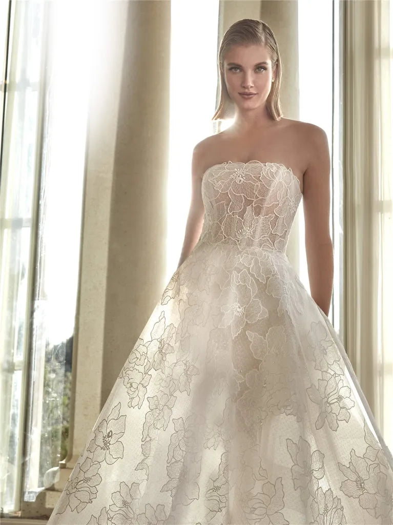 A-Linie Midi-Brautkleid von Pronovias